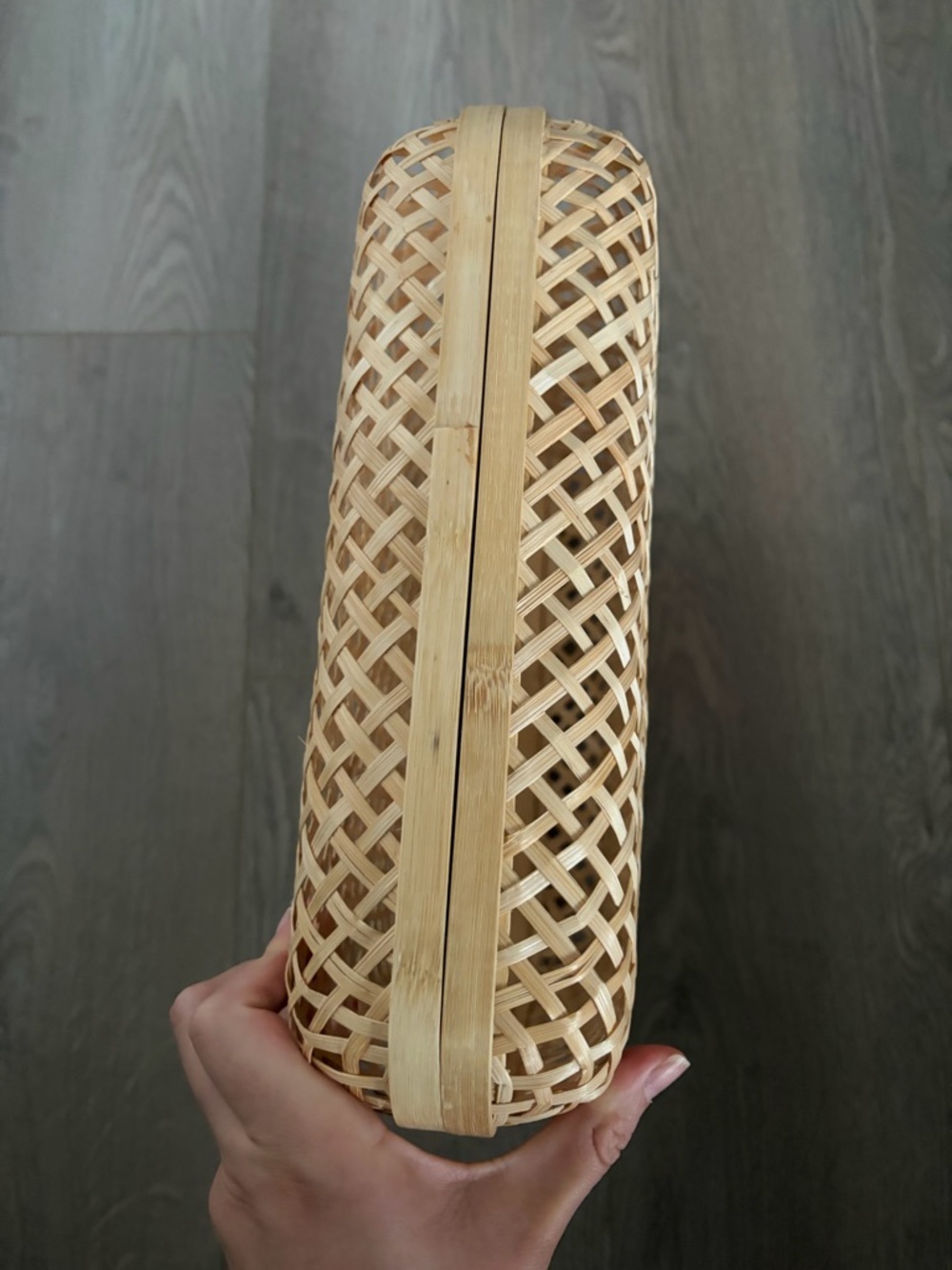 Ikea SMARRA Box with Lid in natural woven rattan - Picture 5 of 9